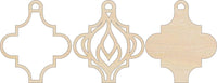 3D Laser Cut Ornament – Baltic Birch Wood Craft Supplies | DIY Wood Ornament Kit DS16 - The Wood Shape Store