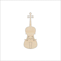 Violin Wood Craft Shape - Laser Cut Baltic Birch Unfinished DIY Wood Art Supplies MSC24 - The Wood Shape Store