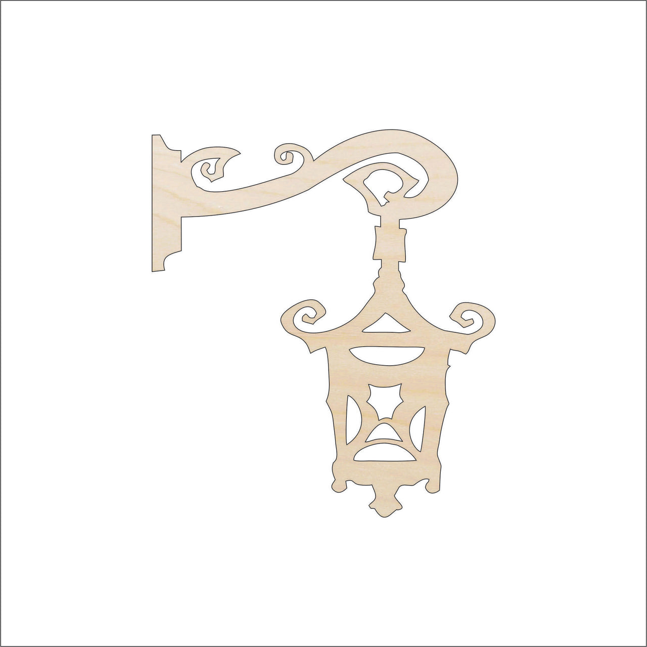 Lantern Wood Craft Shape - Laser Cut Baltic Birch Unfinished DIY Wood Art Supplies BLD1 - The Wood Shape Store