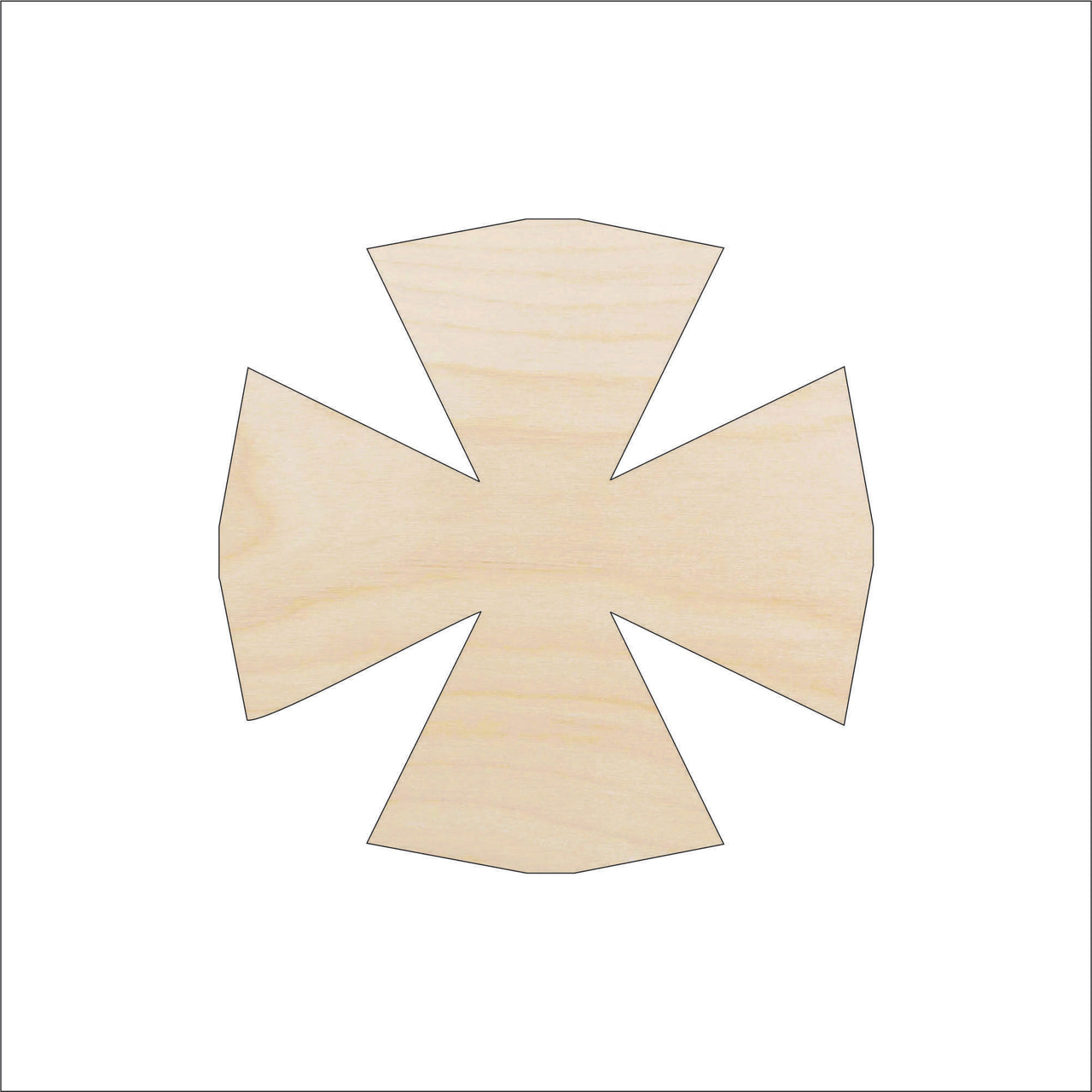 Cross Wood Craft Shape - Laser Cut Baltic Birch Unfinished DIY Wood Art Supplies REL17 - The Wood Shape Store