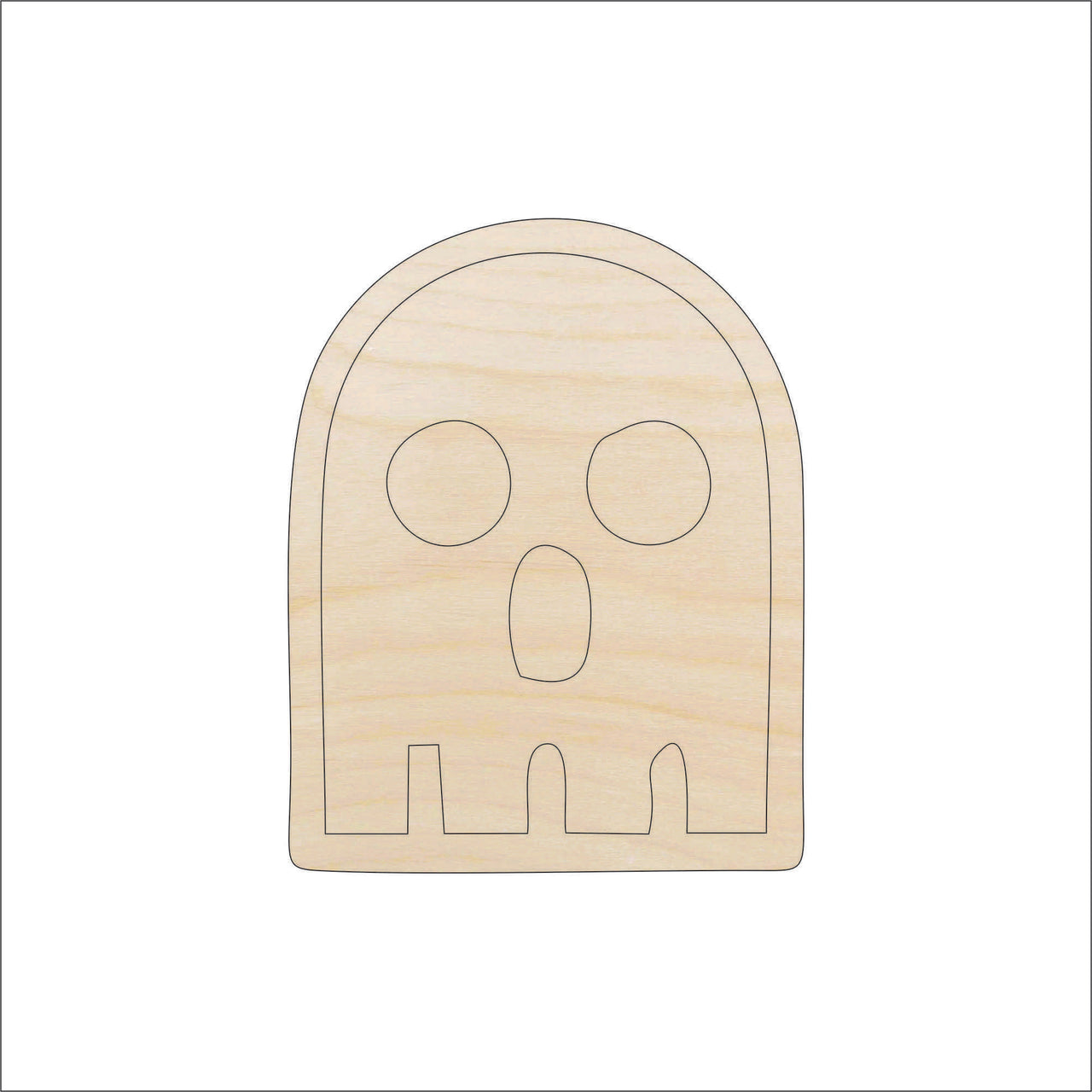Halloween Wood Craft Shape - Laser Cut Baltic Birch Unfinished DIY Wood Art Supplies FAL243 - The Wood Shape Store