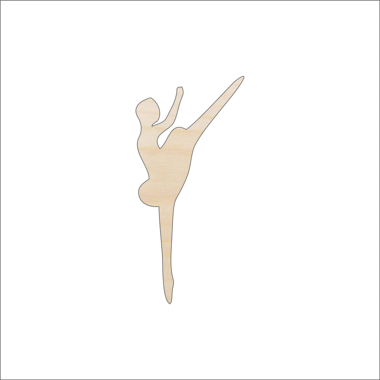 Dance Wood Craft Shape - Laser Cut Baltic Birch Unfinished DIY Wood Art Supplies PPL115 - The Wood Shape Store