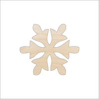 Snowflake Wood Craft Shape - Laser Cut Baltic Birch Unfinished DIY Wood Art Supplies SNW54 - The Wood Shape Store