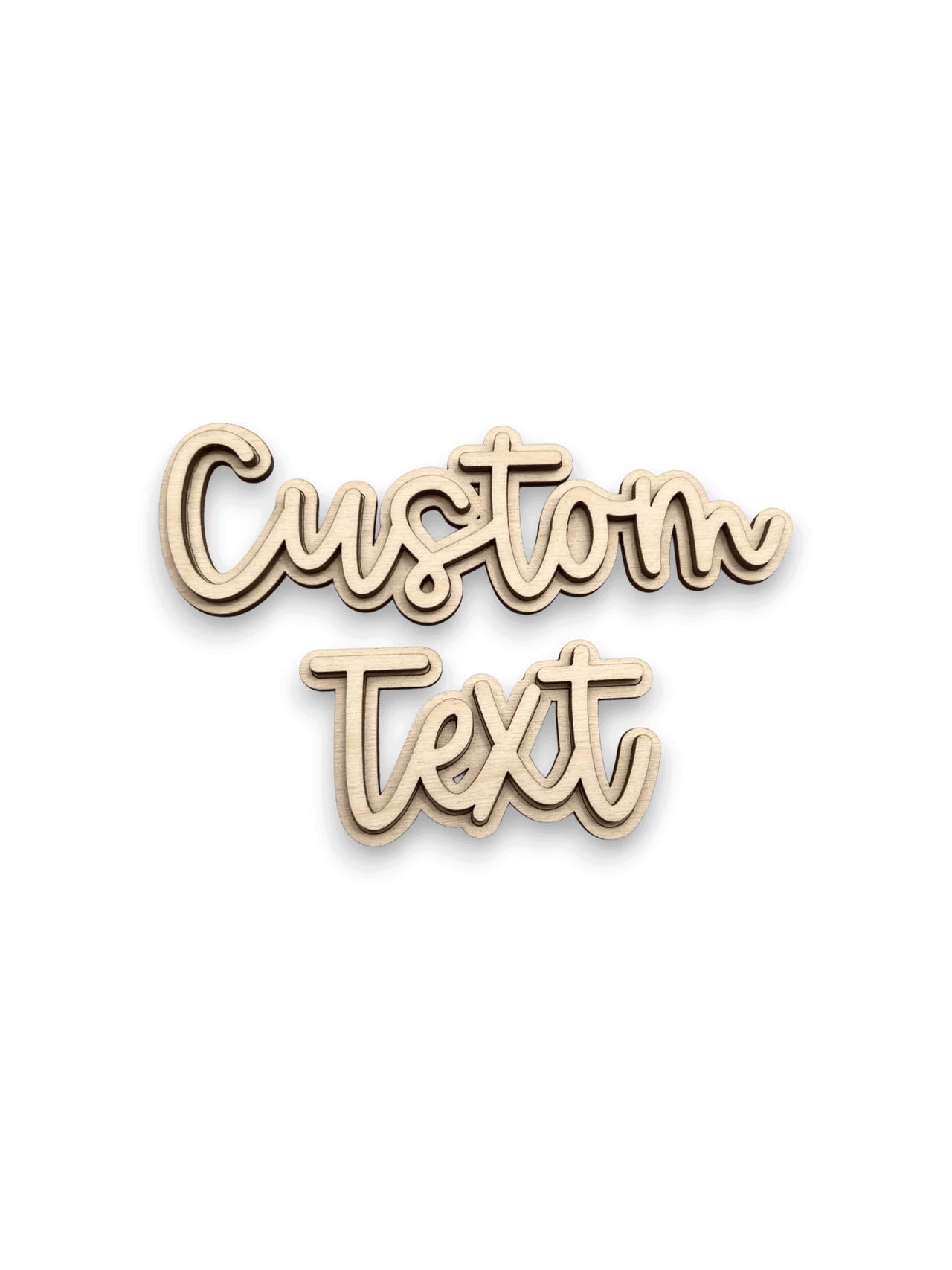 Custom Text Sign - Personalized Name - DIY Wood Art CST01 - The Wood Shape Store