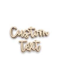 Custom Text Sign - Personalized Name - DIY Wood Art CST01 - The Wood Shape Store