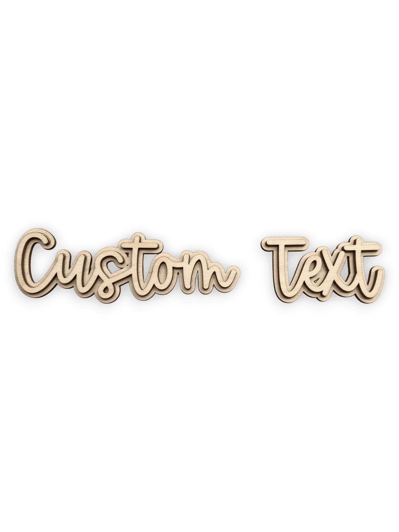 Custom Text Sign - Personalized Name - DIY Wood Art CST01 - The Wood Shape Store