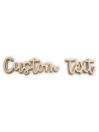 Custom Text Sign - Personalized Name - DIY Wood Art CST01 - The Wood Shape Store