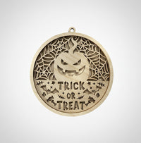 Halloween 3D Door Sign Laser Cut – Baltic Birch Wood Craft Supplies | DIY Kit HA102 - The Wood Shape Store