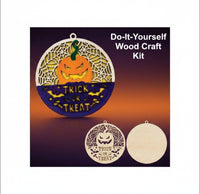 Halloween 3D Door Sign Laser Cut – Baltic Birch Wood Craft Supplies | DIY Kit HA102 - The Wood Shape Store