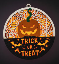Halloween 3D Door Sign Laser Cut – Baltic Birch Wood Craft Supplies | DIY Kit HA102 - The Wood Shape Store