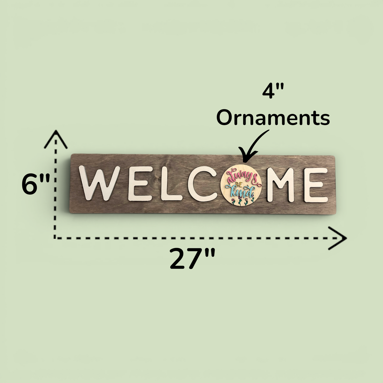 Interchangeable Welcome Sign - DIY Kit - CST05