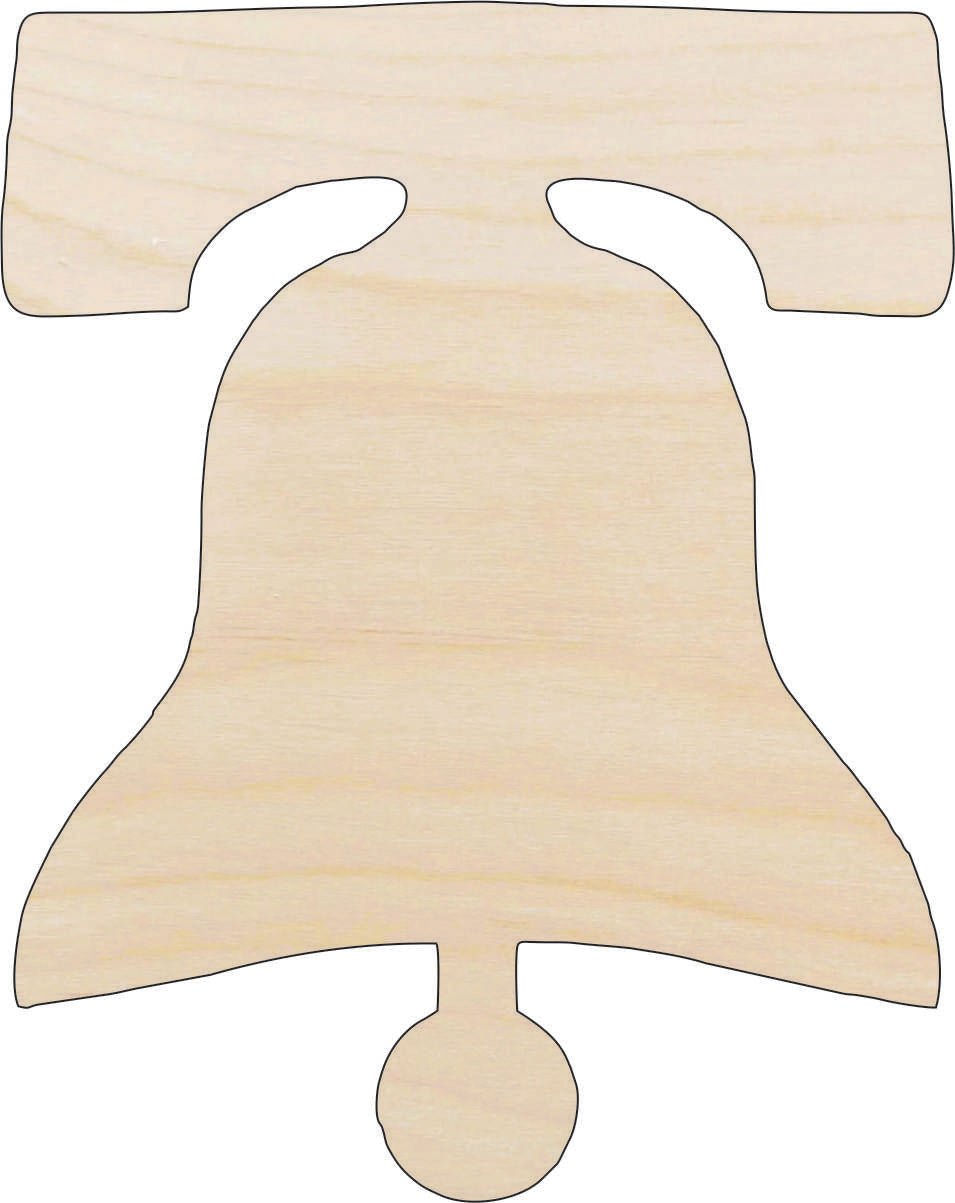 Liberty Bell Wood Craft Shape – Laser Cut Baltic Birch Unfinished DIY Wood Art Supplies 4TH17 - The Wood Shape Store