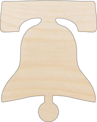 Liberty Bell Wood Craft Shape – Laser Cut Baltic Birch Unfinished DIY Wood Art Supplies 4TH17 - The Wood Shape Store