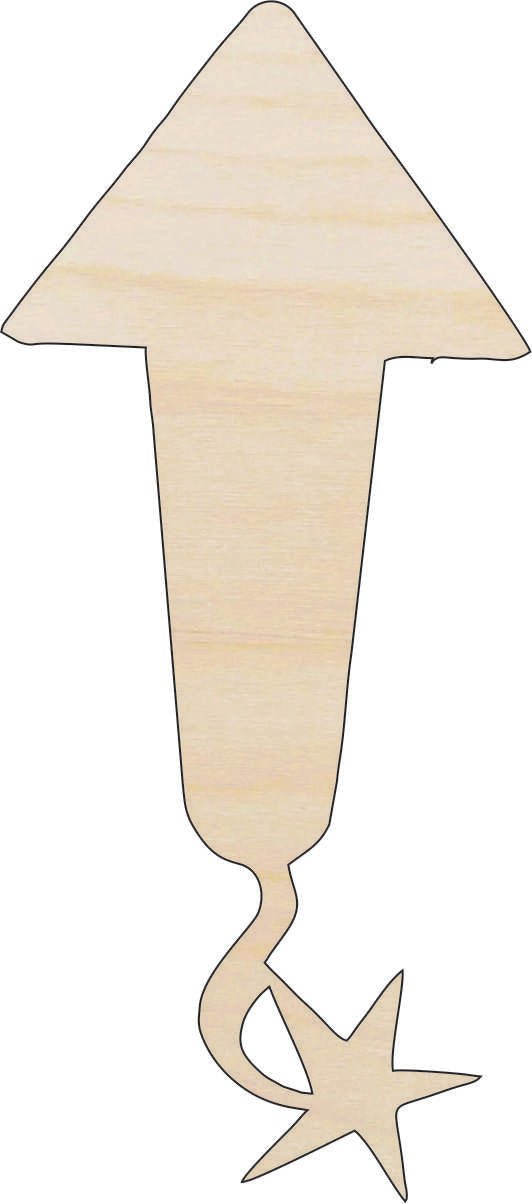 Firework Wood Craft Shape – Laser Cut Baltic Birch Unfinished DIY Wood Art Supplies 4TH3 - The Wood Shape Store