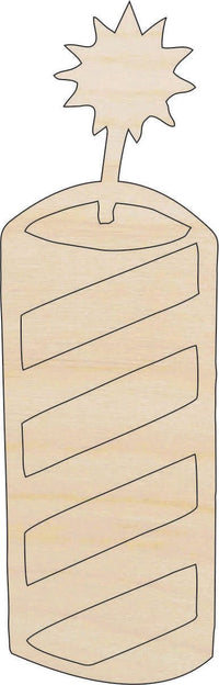 Firework Wood Craft Shape – Laser Cut Baltic Birch Unfinished DIY Art Supplies 4TH5 - The Wood Shape Store