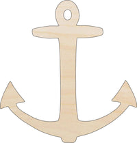Anchor Wood Craft Shape – Laser Cut Baltic Birch Unfinished DIY Wood Art Supplies ANC12 - The Wood Shape Store