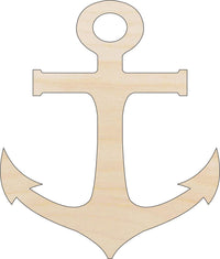 Anchor Wood Craft Shape – Laser Cut Baltic Birch Unfinished DIY Wood Art Supplies ANC19 - The Wood Shape Store