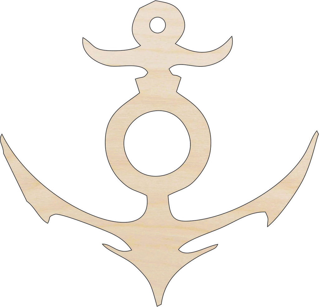 Anchor - Laser Cut Out Unfinished Wood Craft Shape ANC9