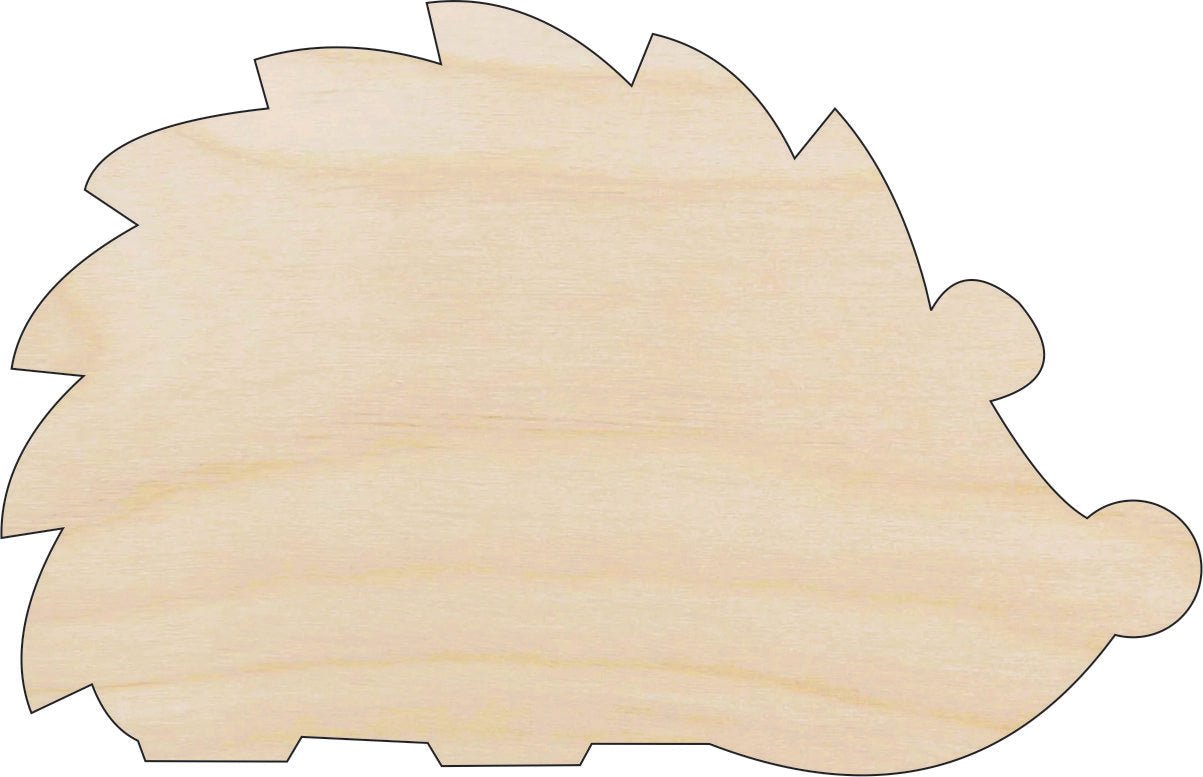Hedgehog Wood Craft Shape – Laser Cut Baltic Birch Unfinished DIY Wood Art Supplies ANML108 - The Wood Shape Store