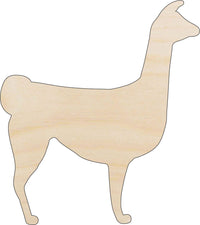 Alpaca Llama Wood Craft Shape – Laser Cut Baltic Birch Unfinished DIY Wood Art Supplies ANML122 - The Wood Shape Store