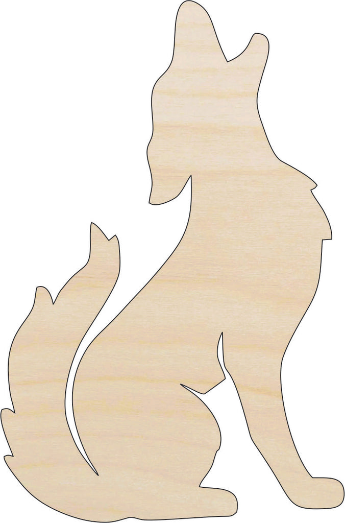 Coyote - Laser Cut Out Unfinished Wood Craft Shape ANML125