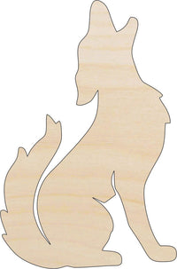 Coyote Wood Craft Shape – Laser Cut Baltic Birch Unfinished DIY Wood Art Supplies ANML125 - The Wood Shape Store