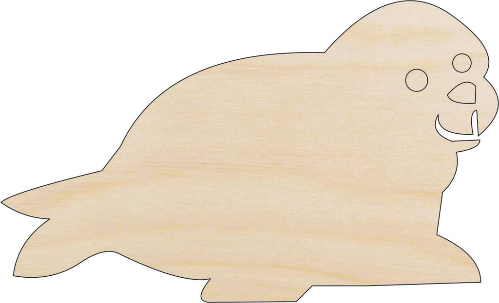 Seal - Laser Cut Out Unfinished Wood Craft Shape ANML127