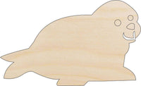 Seal Wood Craft Shape – Laser Cut Baltic Birch Unfinished DIY Wood Art Supplies ANML127 - The Wood Shape Store
