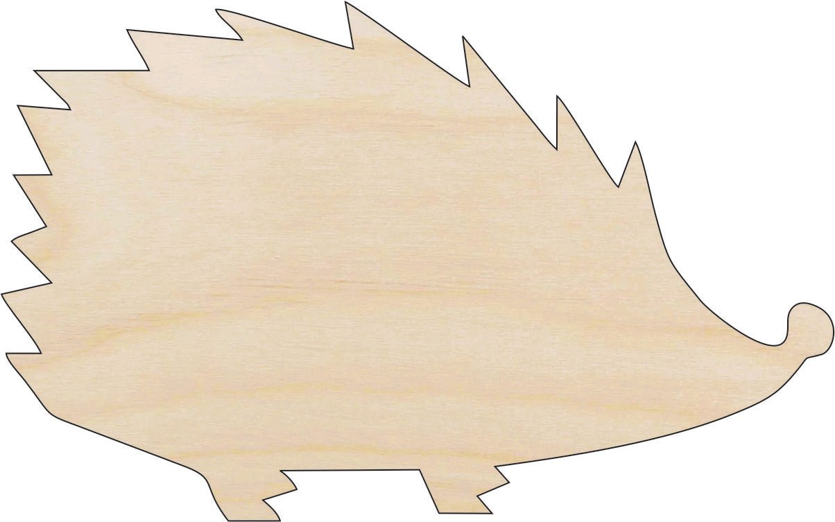 Hedgehog Wood Craft Shape – Laser Cut Baltic Birch Unfinished DIY Wood Art Supplies ANML12 - The Wood Shape Store