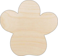 Dog Paw Wood Craft Shape – Laser Cut Baltic Birch Unfinished DIY Wood Art Supplies ANML131 - The Wood Shape Store