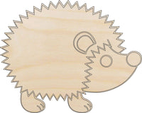 Hedgehog Wood Craft Shape – Laser Cut Baltic Birch Unfinished DIY Wood Art Supplies ANML13 - The Wood Shape Store