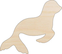 Seal Wood Craft Shape – Laser Cut Baltic Birch Unfinished DIY Wood Art Supplies ANML1 - The Wood Shape Store