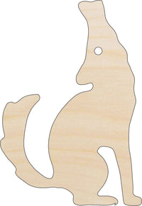 Coyote Wood Craft Shape – Laser Cut Baltic Birch Unfinished DIY Wood Art Supplies ANML20 - The Wood Shape Store