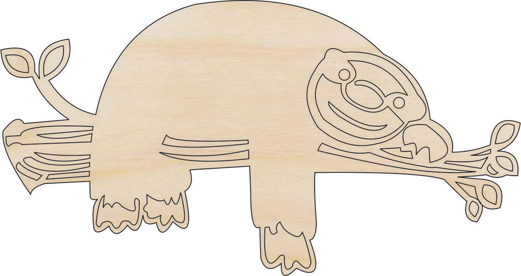 Sloth - Laser Cut Out Unfinished Wood Craft Shape ANML25
