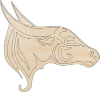 Yak Wood Craft Shape – Laser Cut Baltic Birch Unfinished DIY Wood Art Supplies ANML27 - The Wood Shape Store