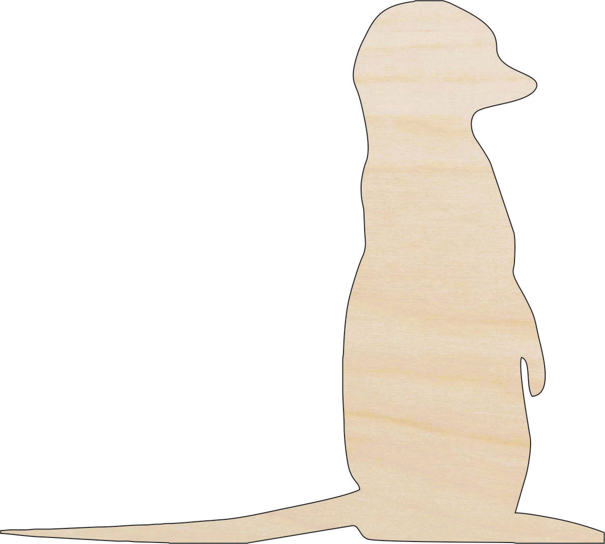 Meerkat - Laser Cut Out Unfinished Wood Craft Shape ANML32 Meerkat - Laser Cut Out Unfinished Wood Craft Shape ANML32