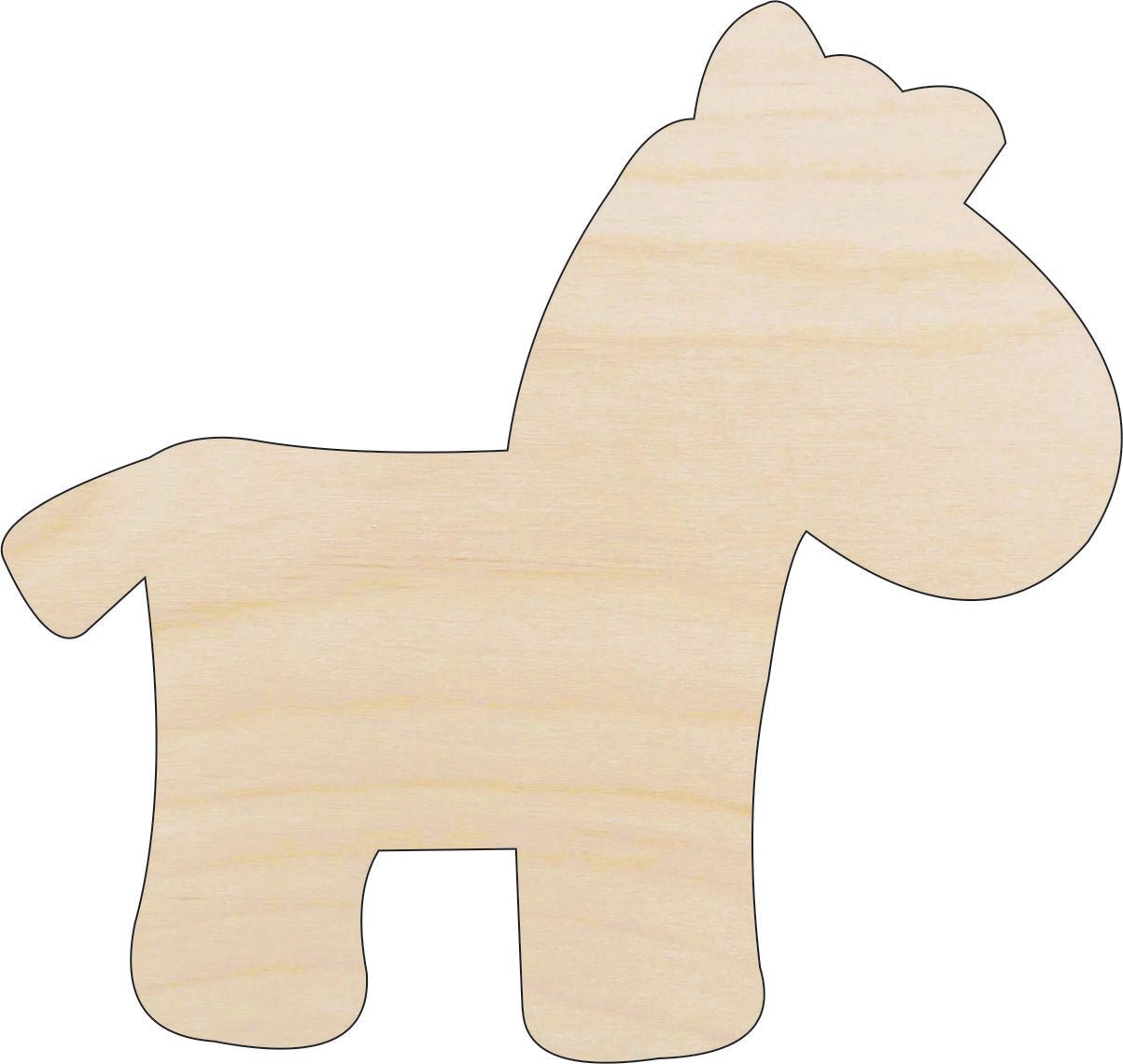 Zebra Wood Craft Shape – Laser Cut Baltic Birch Unfinished DIY Wood Art Supplies ANML36 - The Wood Shape Store