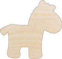 Zebra Wood Craft Shape – Laser Cut Baltic Birch Unfinished DIY Wood Art Supplies ANML36 - The Wood Shape Store