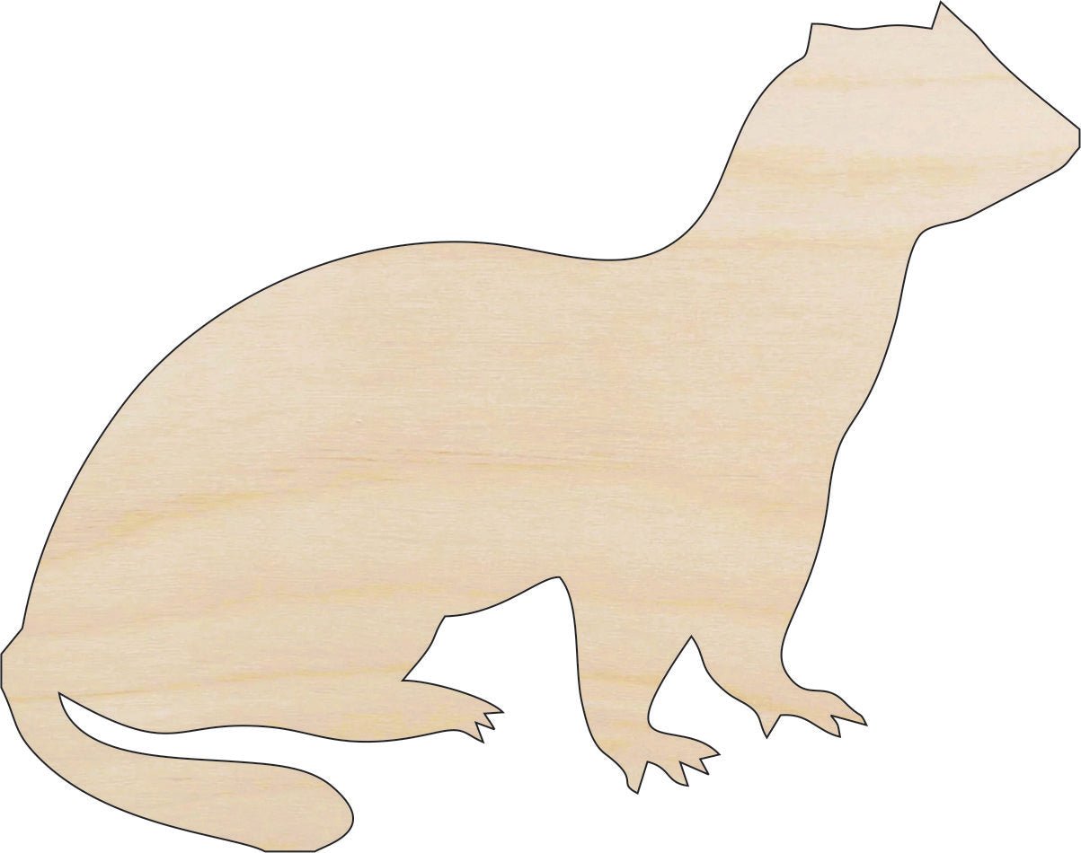 Otter Wood Craft Shape – Laser Cut Baltic Birch Unfinished DIY Wood Art Supplies ANML38 - The Wood Shape Store
