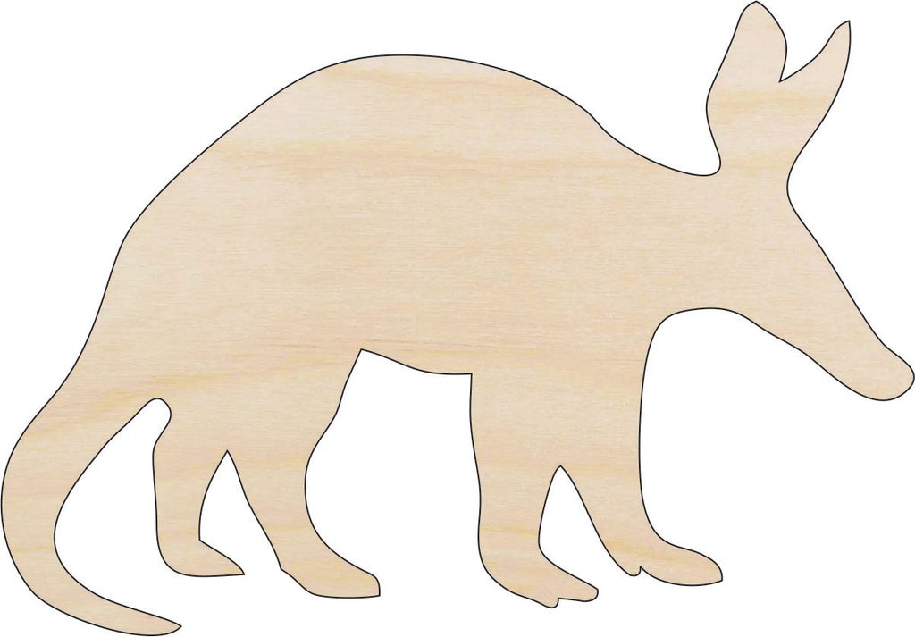 Aardvark Anteater - Laser Cut Out Unfinished Wood Craft Shape ANML39