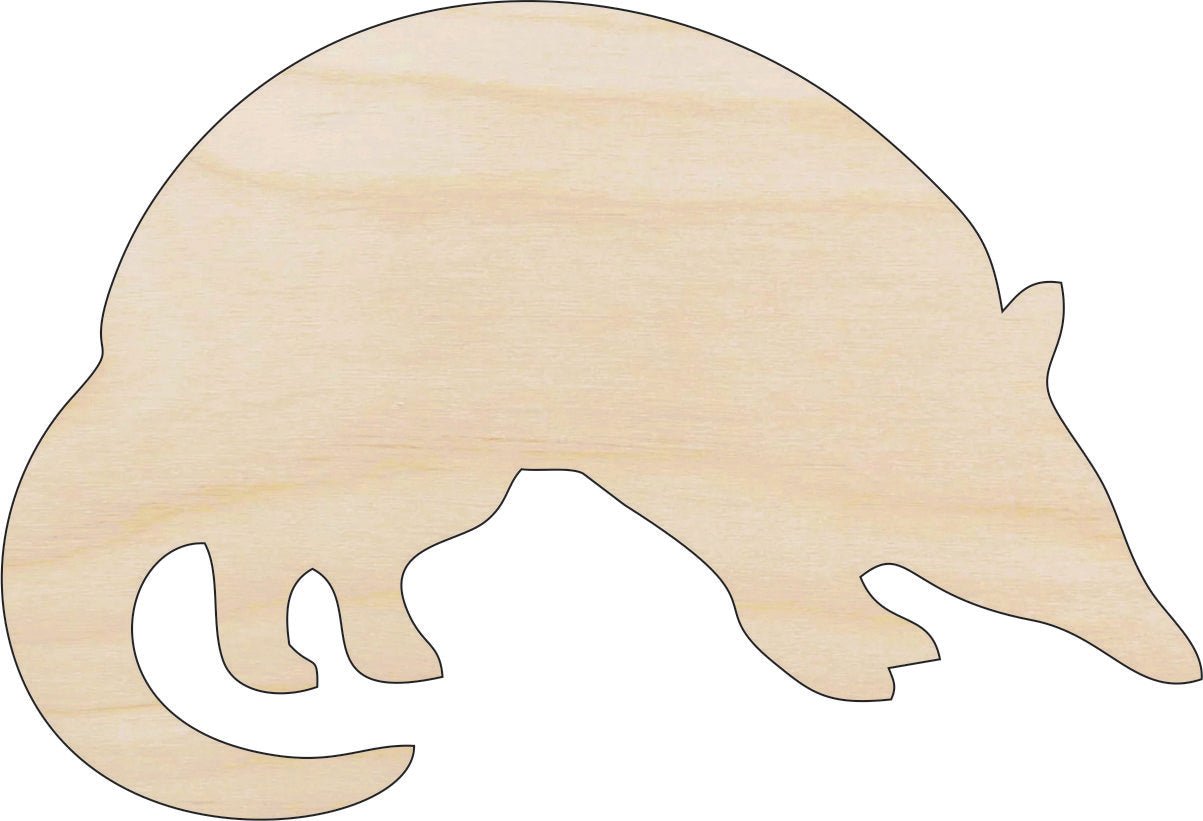 Armadillo Wood Craft Shape – Laser Cut Baltic Birch Unfinished DIY Wood Art Supplies ANML3 - The Wood Shape Store