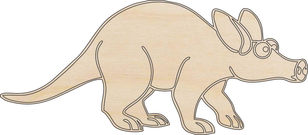 Anteater Wood Craft Shape – Laser Cut Baltic Birch Unfinished DIY Wood Art Supplies ANML40 - The Wood Shape Store