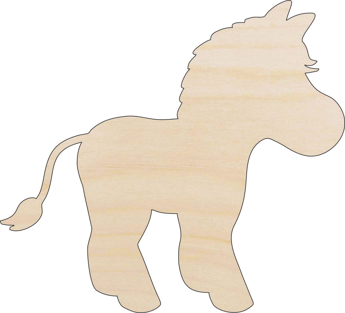Zebra Wood Craft Shape – Laser Cut Baltic Birch Unfinished DIY Wood Art Supplies ANML43 - The Wood Shape Store