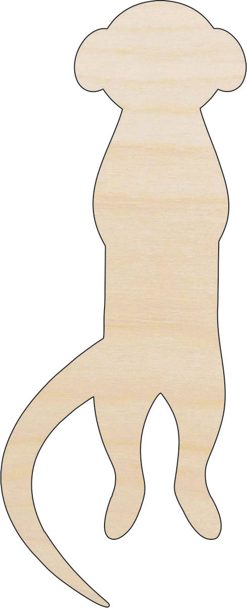 Meerkat - Laser Cut Out Unfinished Wood Craft Shape ANML49 Meerkat - Laser Cut Out Unfinished Wood Craft Shape ANML49
