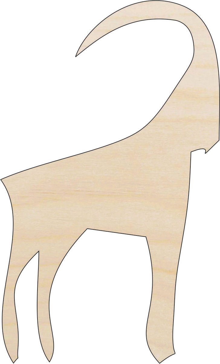 Goat Wood Craft Shape – Laser Cut Baltic Birch Unfinished DIY Wood Art Supplies ANML56 - The Wood Shape Store