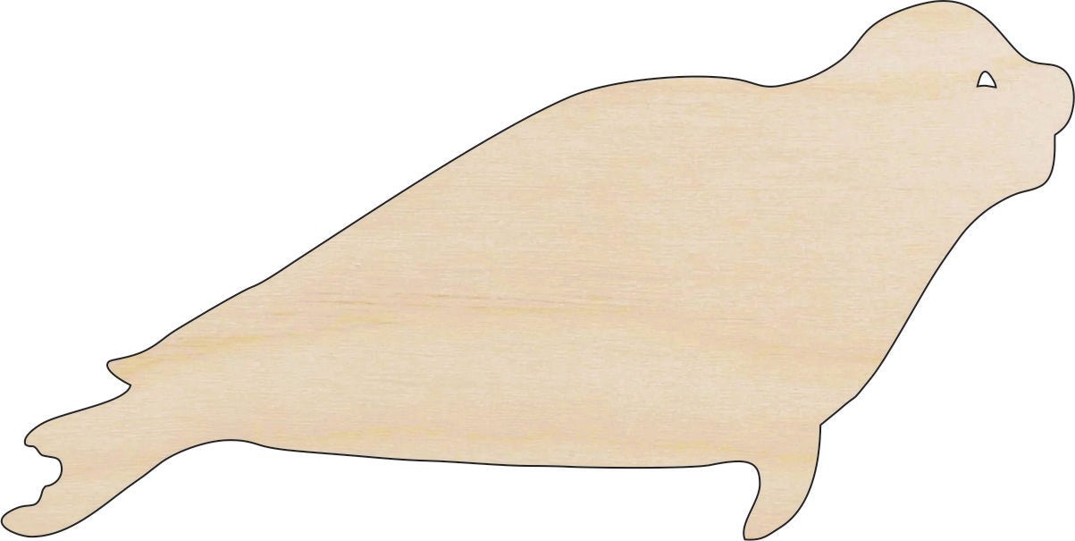 Seal Wood Craft Shape – Laser Cut Baltic Birch Unfinished DIY Wood Art Supplies ANML66 - The Wood Shape Store