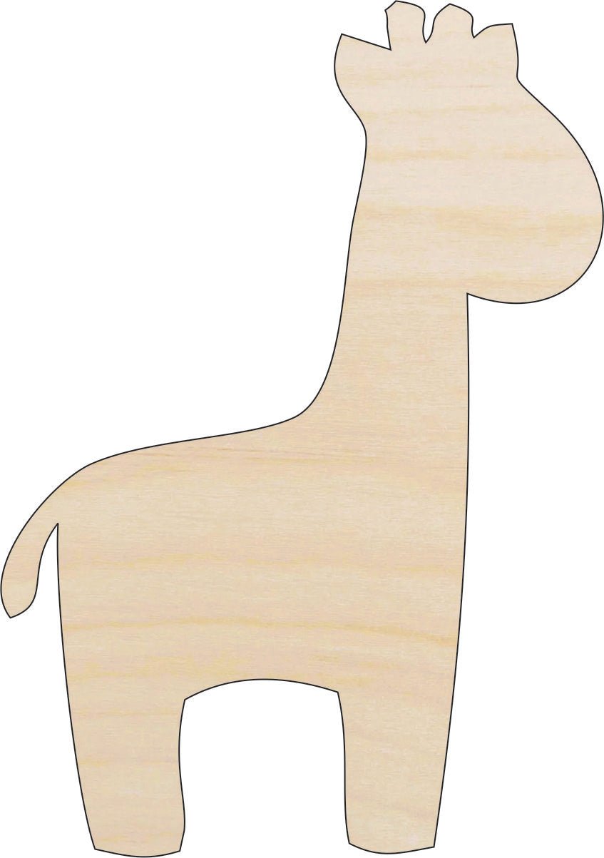 Giraffe Wood Craft Shape – Laser Cut Baltic Birch Unfinished DIY Wood Art Supplies ANML71 - The Wood Shape Store