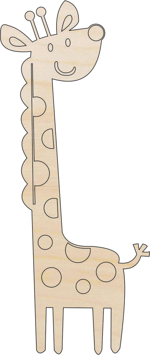 Giraffe - Laser Cut Out Unfinished Wood Craft Shape ANML73