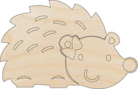 Porcupine Wood Craft Shape – Laser Cut Baltic Birch Unfinished DIY Wood Art Supplies ANML74 - The Wood Shape Store