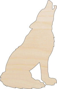 Coyote Wood Craft Shape – Laser Cut Baltic Birch Unfinished DIY Wood Art Supplies ANML7 - The Wood Shape Store